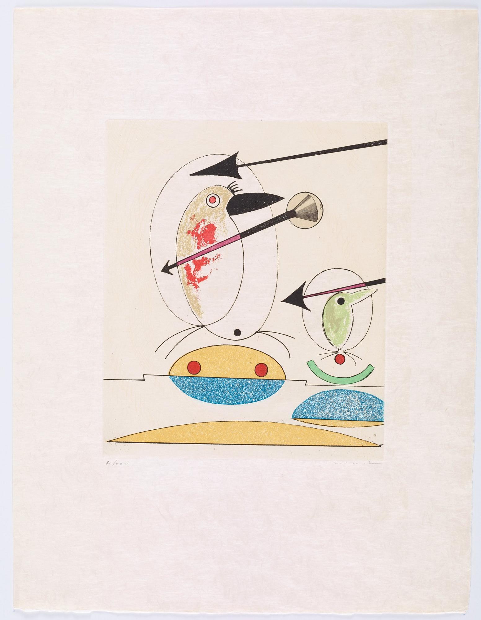 Max Ernst, "Oiseaux en peril".
