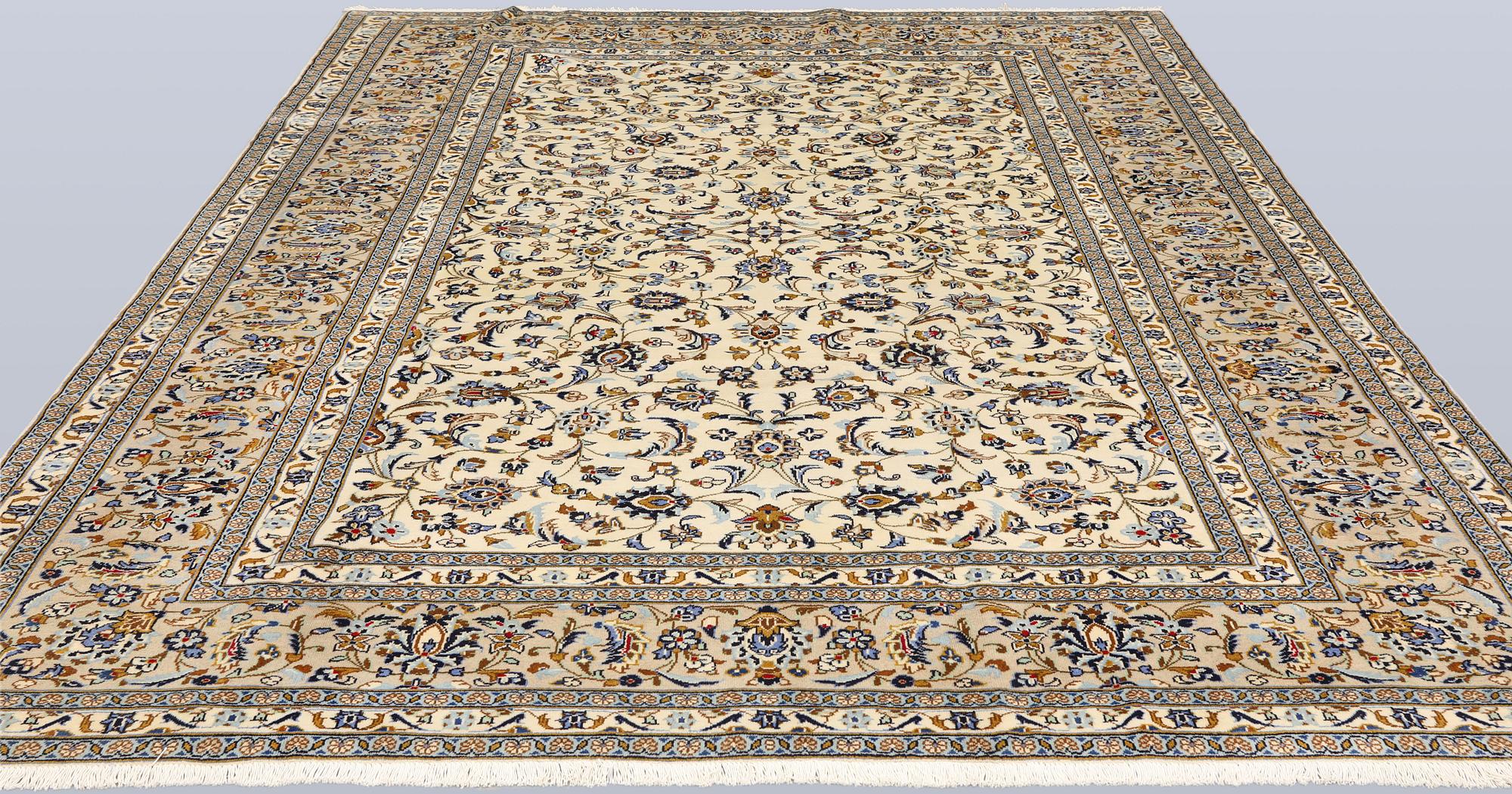 A Keshan carpet, 345 x 246 cm.