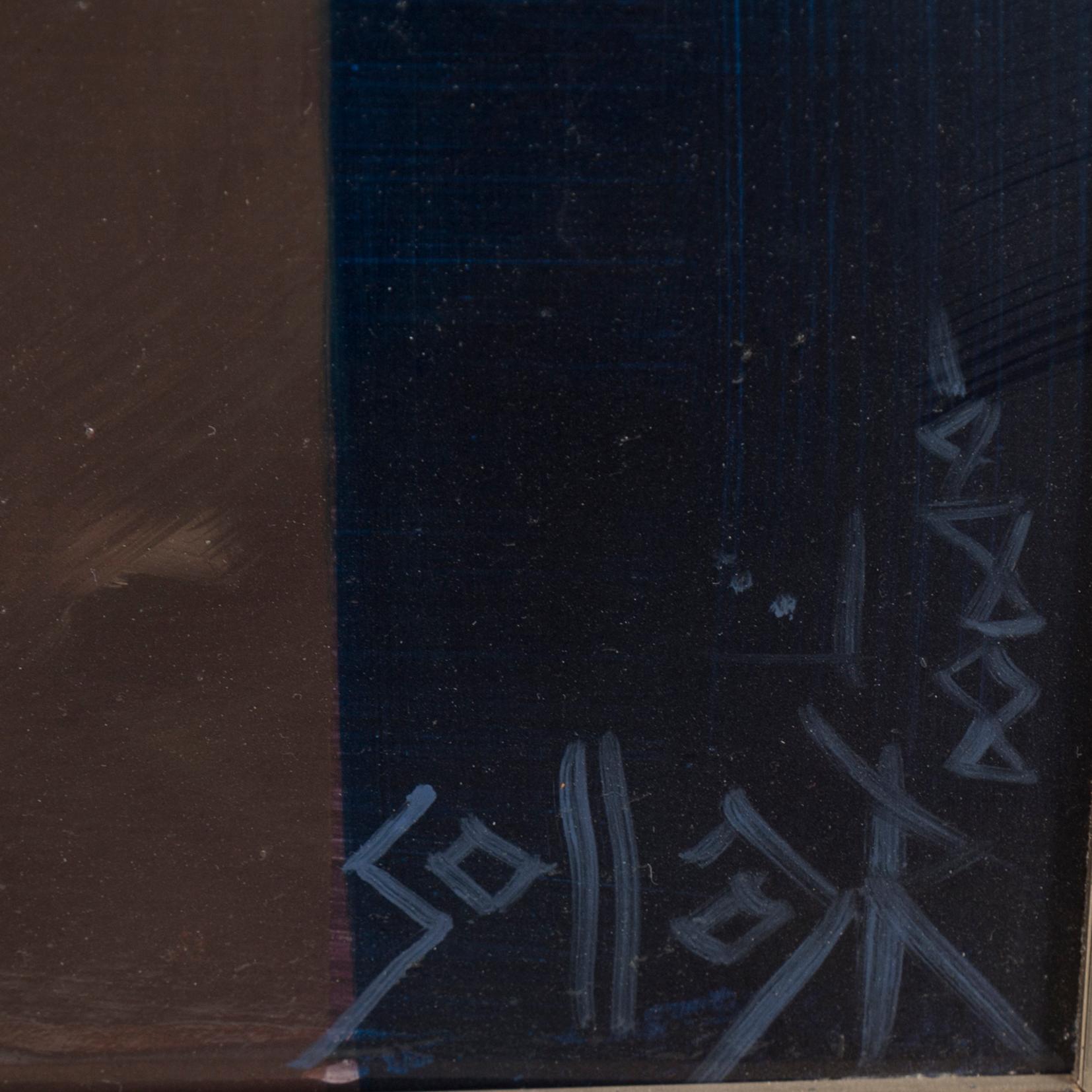 AKOS SOLLAR, oil on canvas, signed.