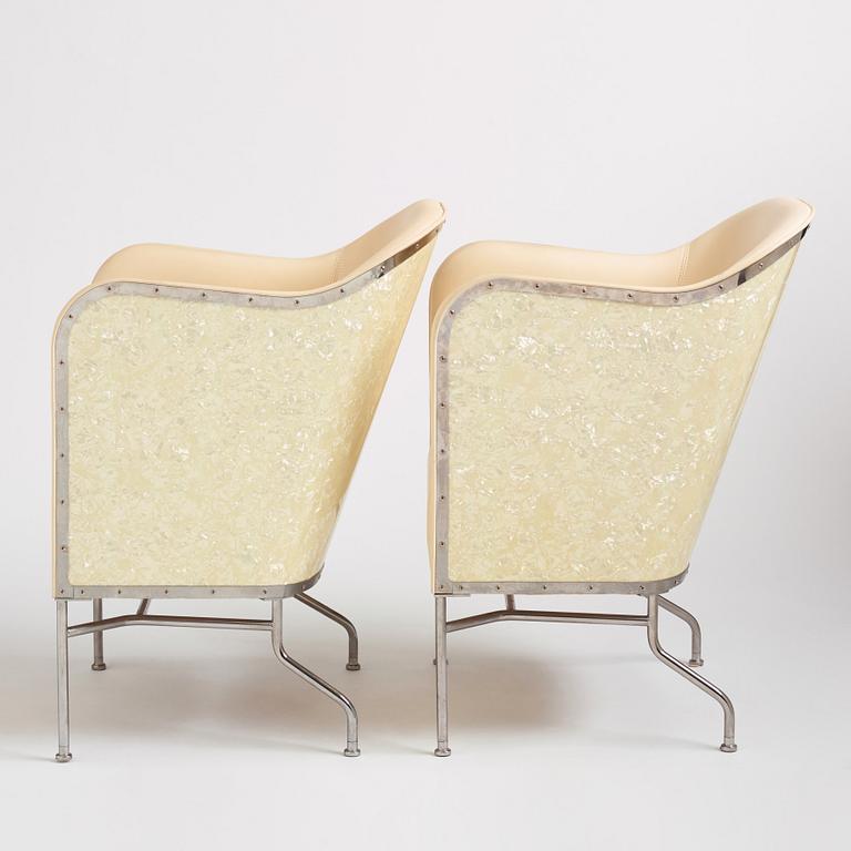 Mats Theselius, a pair of "Star" armchairs, ed. 147 & 175/360, Källemo, Värnamo, post 2009.