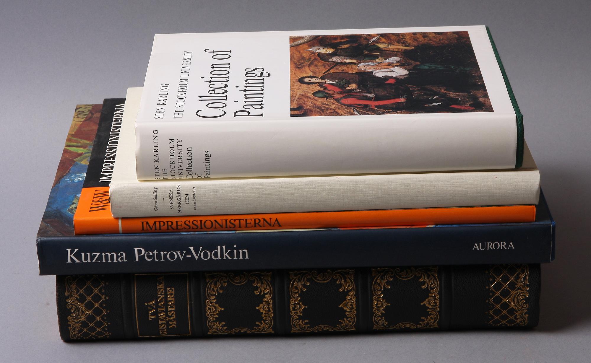 BÖCKER, 5 st, konstlitteratur.