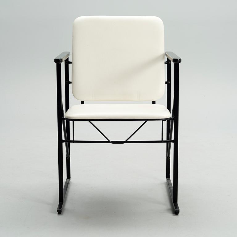 YRJÖ KUKKAPURO, A CHAIR AND TABLE. Avarte. 1980s.