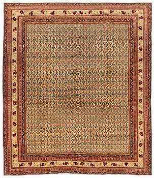 437. An antique Agra carpet Of Mughal 'Shrub' design, Northern India, c. 335 x 287 cm.