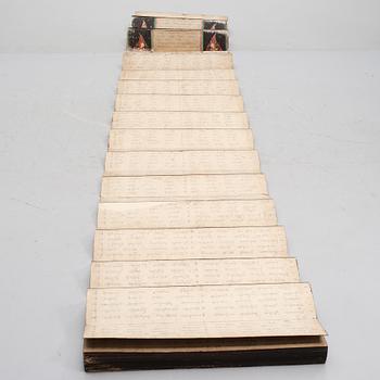 LÅDA MED SCROLL, Thailand, 1900-talets början.