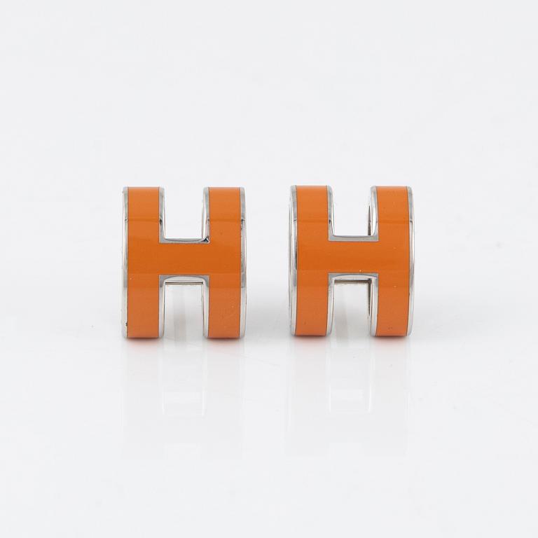 Hermès, a pair of 'Pop H' errings, 2017.