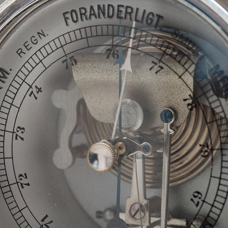 Johan Rohde, a sterling barometer for Georg Jensen, Copenhagen 1925-32, design nr 596.