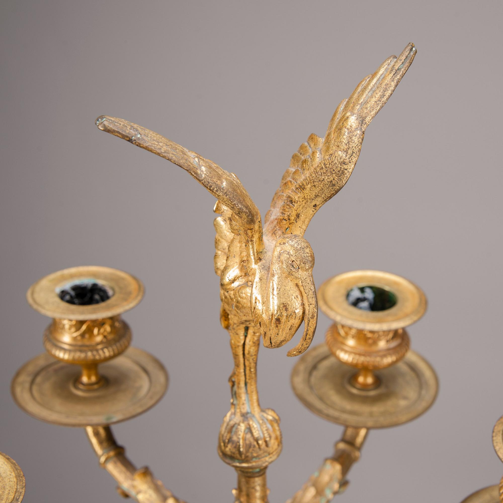 KANDELABER, brons, Mellaneuropa, 1800-talets senare hälft.