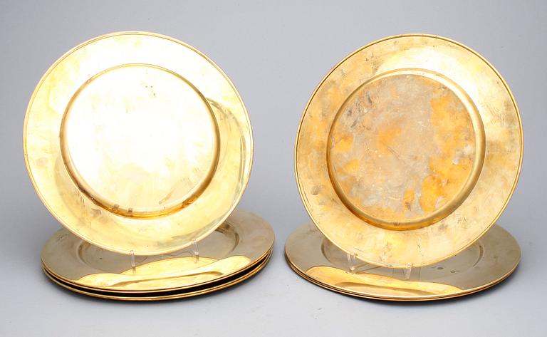 KUVERTTALLRIKAR, 10 st snarlika, mässing. Bl a Stelton.