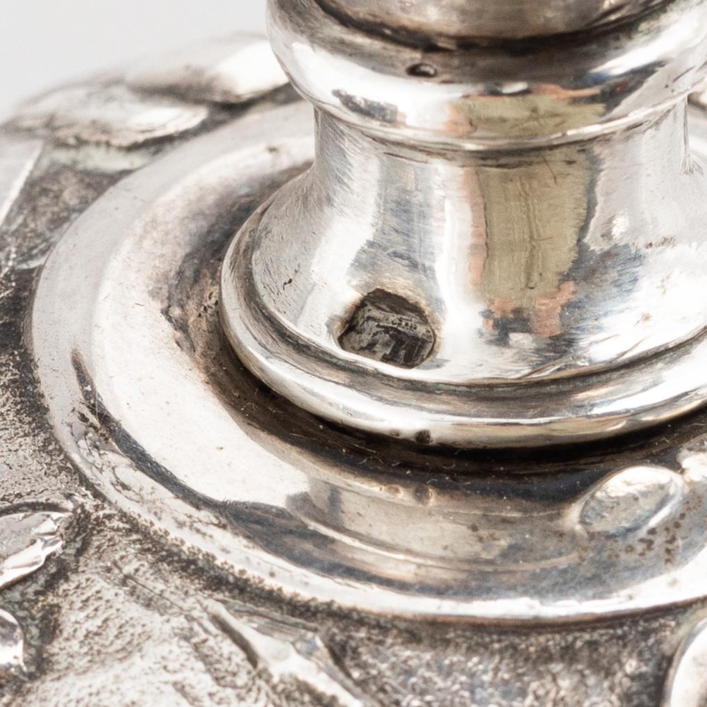 Dryckeskanna, silver, möjligen Hannover 1800-tal, importstämplad London 1878.