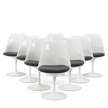 125. Eero Saarinen, stolar, åtta stycken, "Tulip", Knoll International, 1960-70-tal.