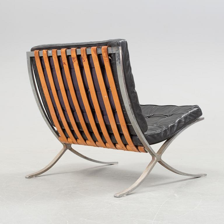 MIES VAN DER ROHE, fåtölj, "Barcelona", Knoll International, sannolikt 1950/60-tal.