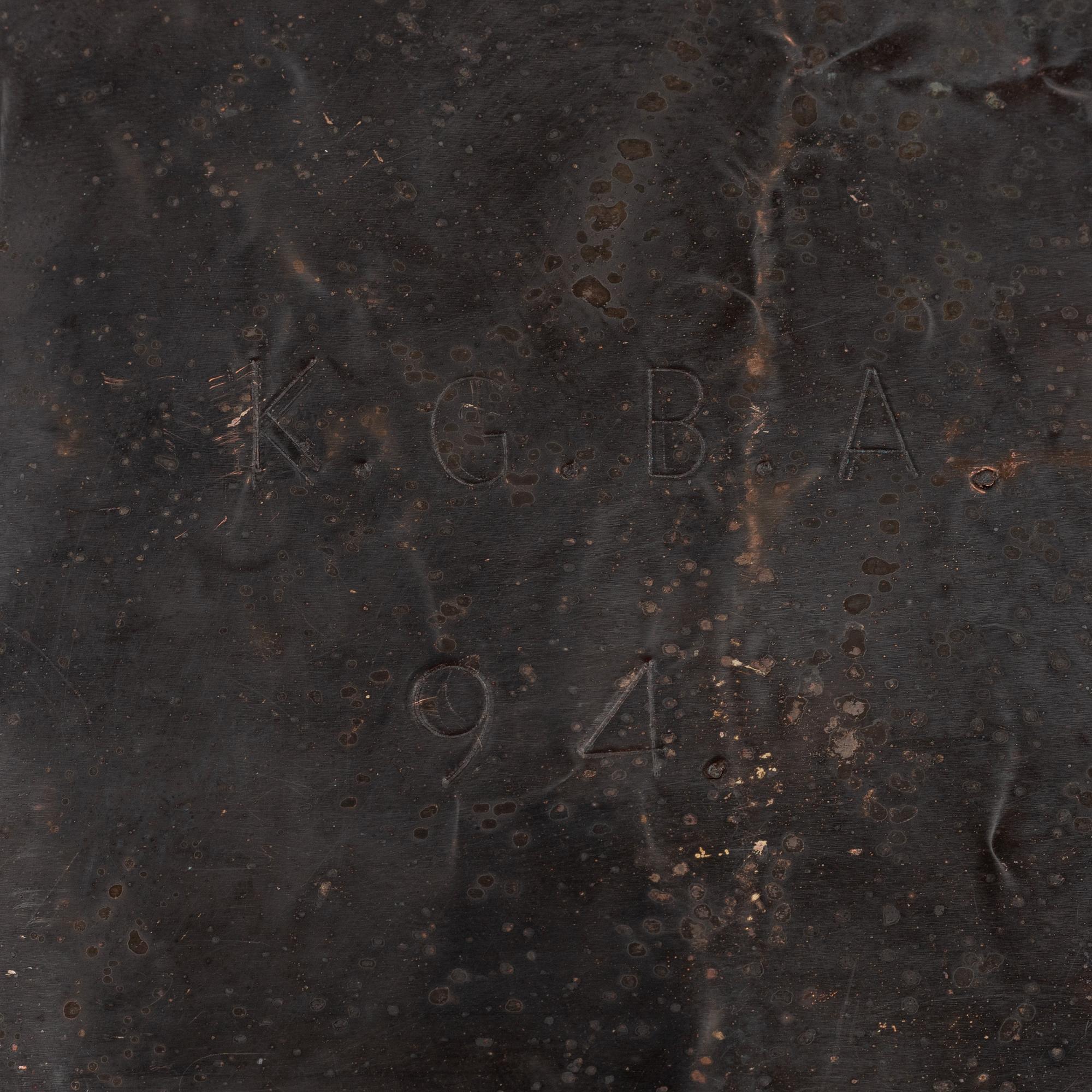 Bo Andersson, skulptur, koppar, signerad KGBA och daterad -94.