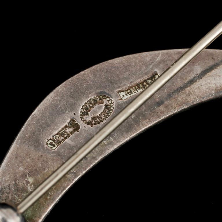 BROSCH, sterlingsilver, Georg Jensen, Danmark, 1900-talets andra hälft. Vikt 8 g.