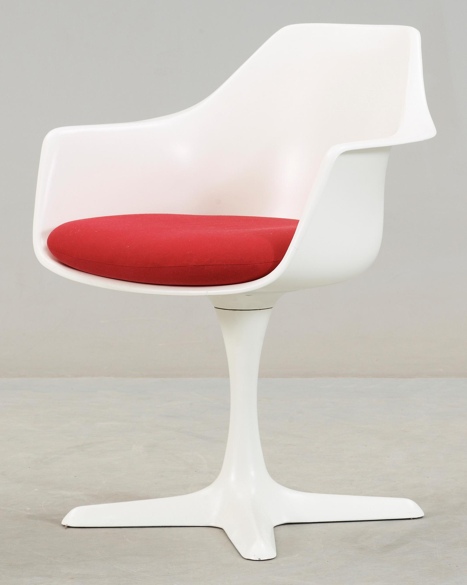 KARMSTOL, "Tulip", Eero Saarinen, Arkana, formgiven 1956.