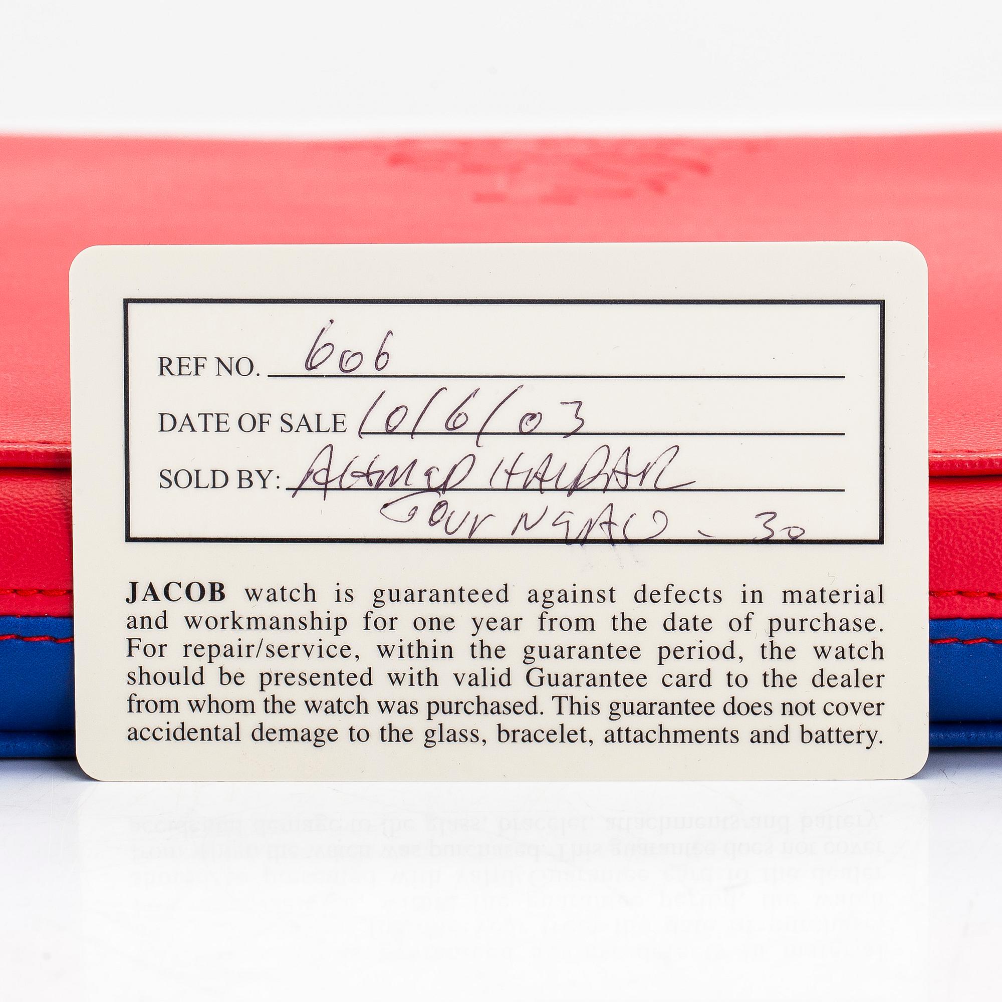 Jacob & Co, Five Time Zones, armbandsur, 46,5 mm.