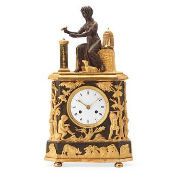 68. A Directoire mantal clock.