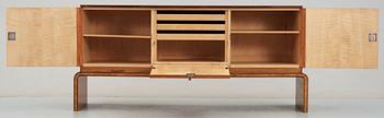 An Axel Larsson mahogany, walnut and palisander sideboard, Albin Johansson, Wickman & Nyberg Stockholm 1930.