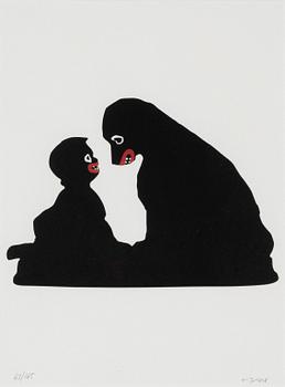 Makode Linde, färglitografi, signerad och numrerad 63/165.