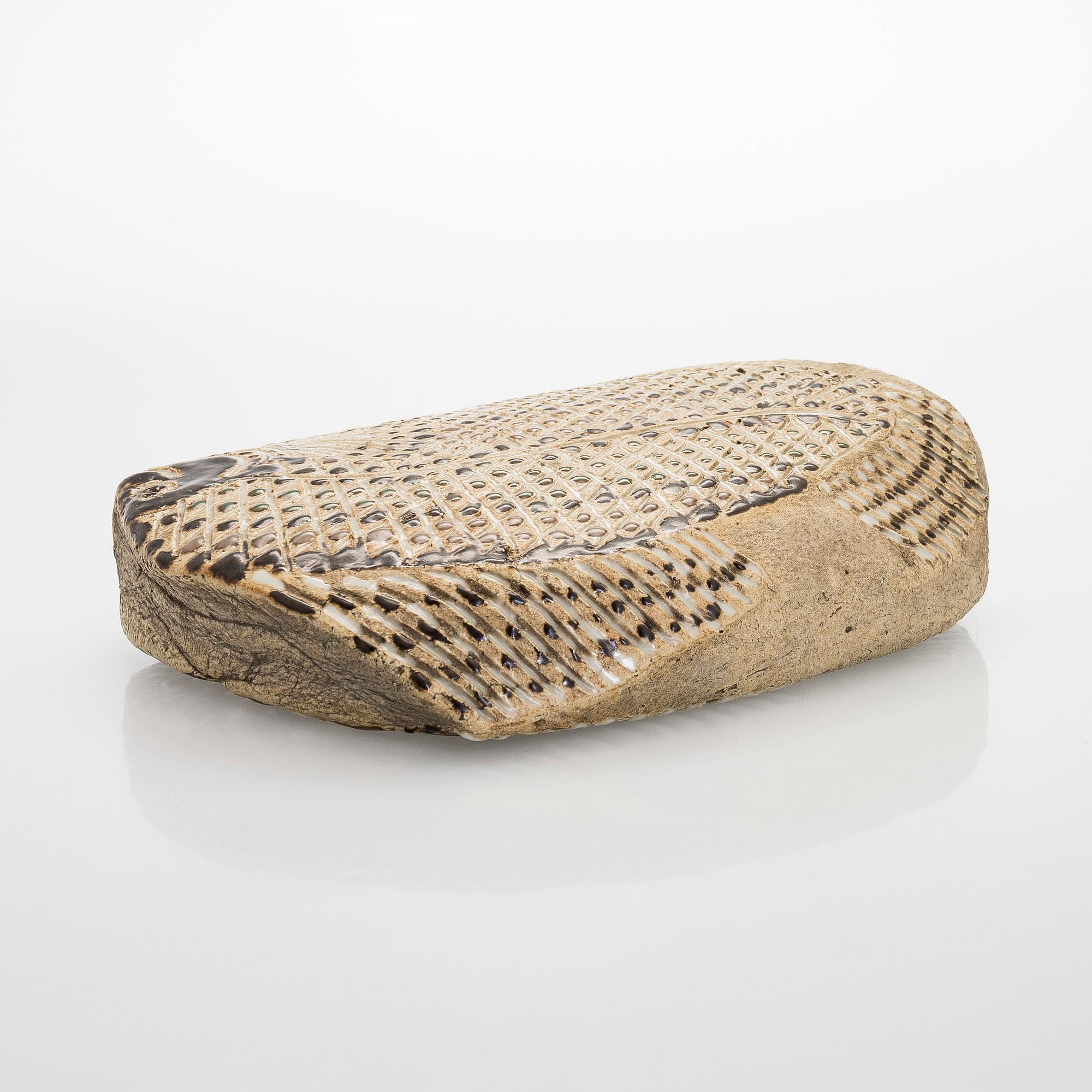 Michael Schilkin, a stoneware sculpture, stamp signed Schilkin Arabia Suomi Finland.