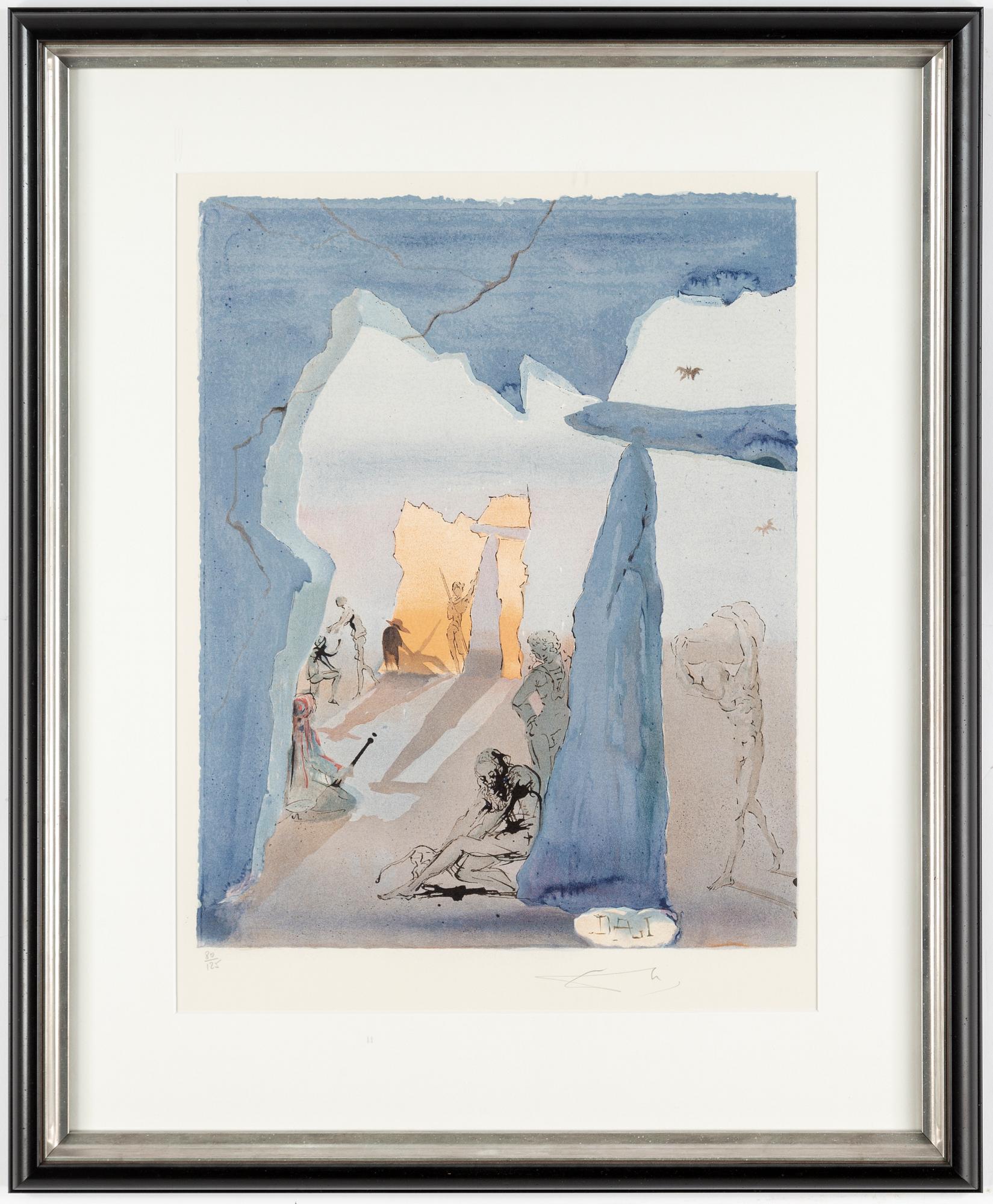 SALVADOR DALÍ, lithograph in colours, signed and numbered 80/125.