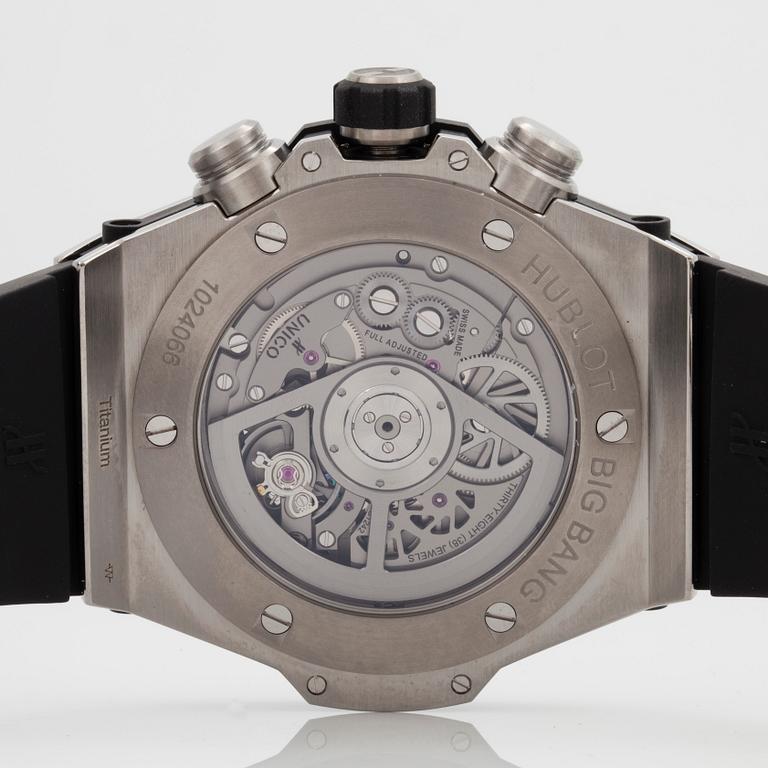 HUBLOT, Big Bang, Unico Titanium, flyback chronograph, wristwatch, 45 mm,