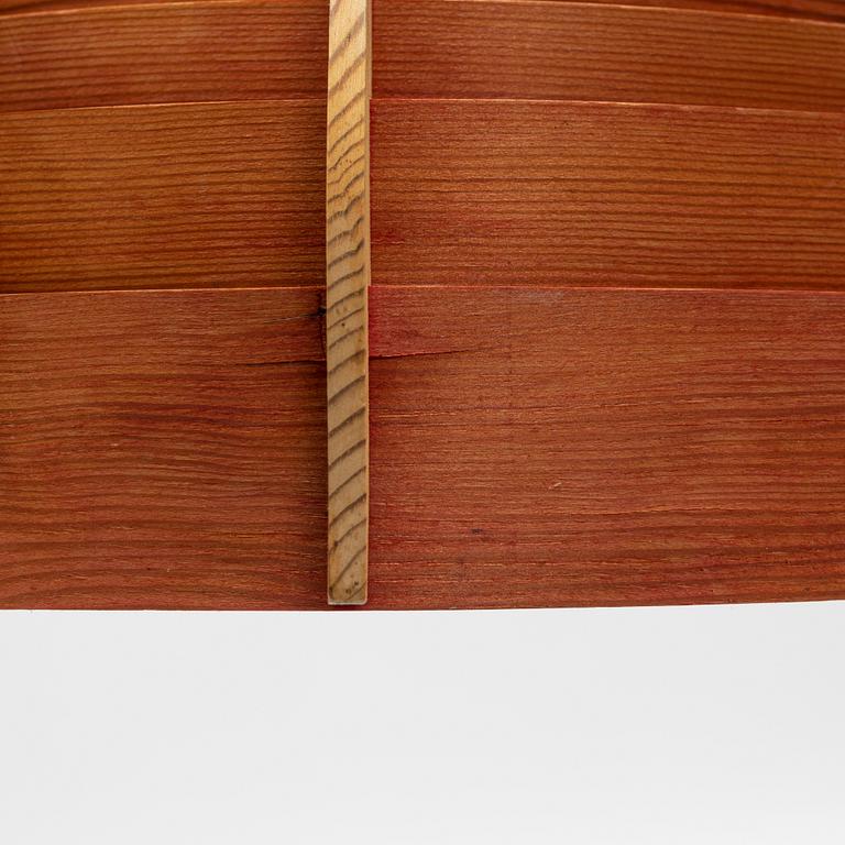 Hans-Agne Jakobsson, two pine ceiling lights, Ellysett Markaryd, later part of the 20th Century.
