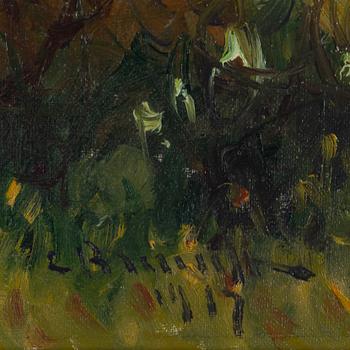 Carl Brandt, oil on canvas, signed and dated 1917.