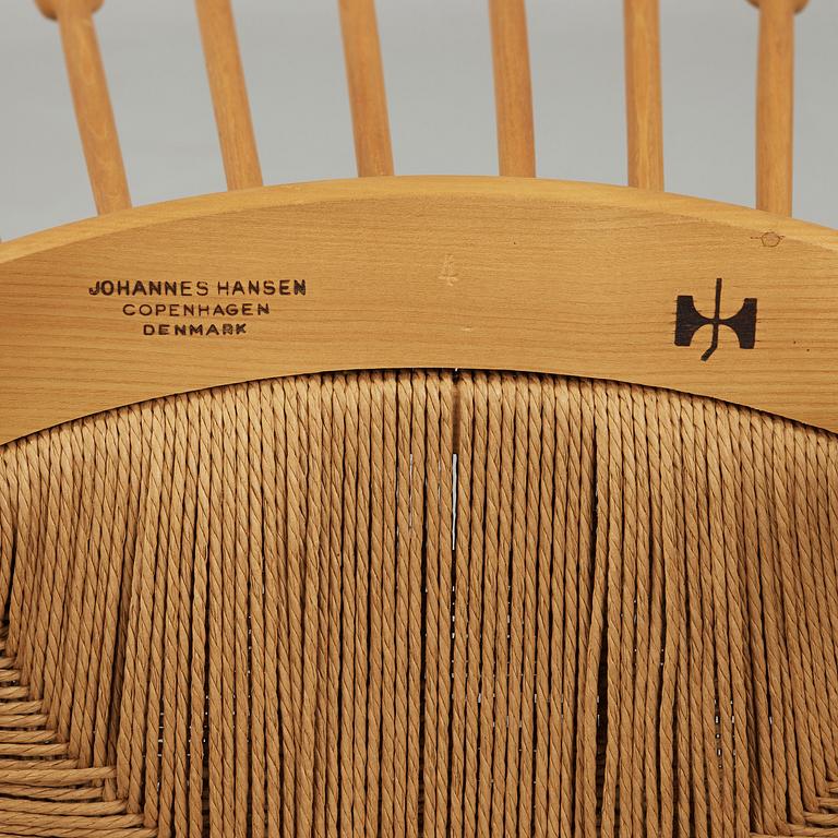 HANS J WEGNER, karmstol "Peacock chair", Johannes Hansen, Danmark.