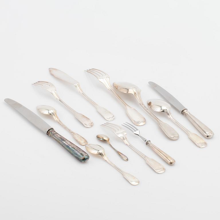 Silver cutlery, 300 pieces, silver 800, H. Walter, Germany.