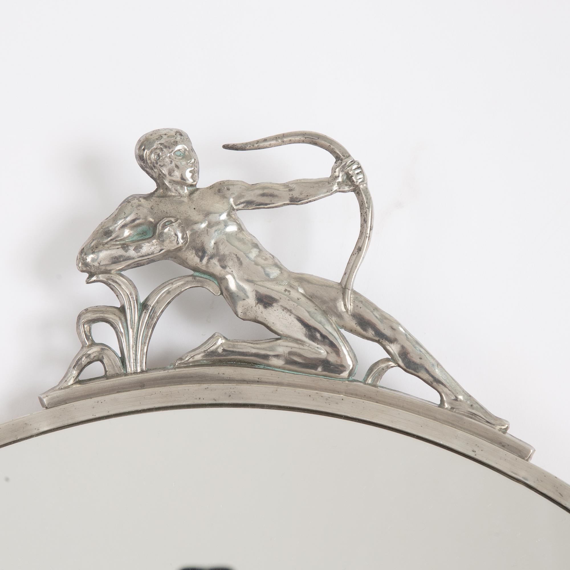 Three mirrors, including CG Hallberg, Sweden, 1930s.