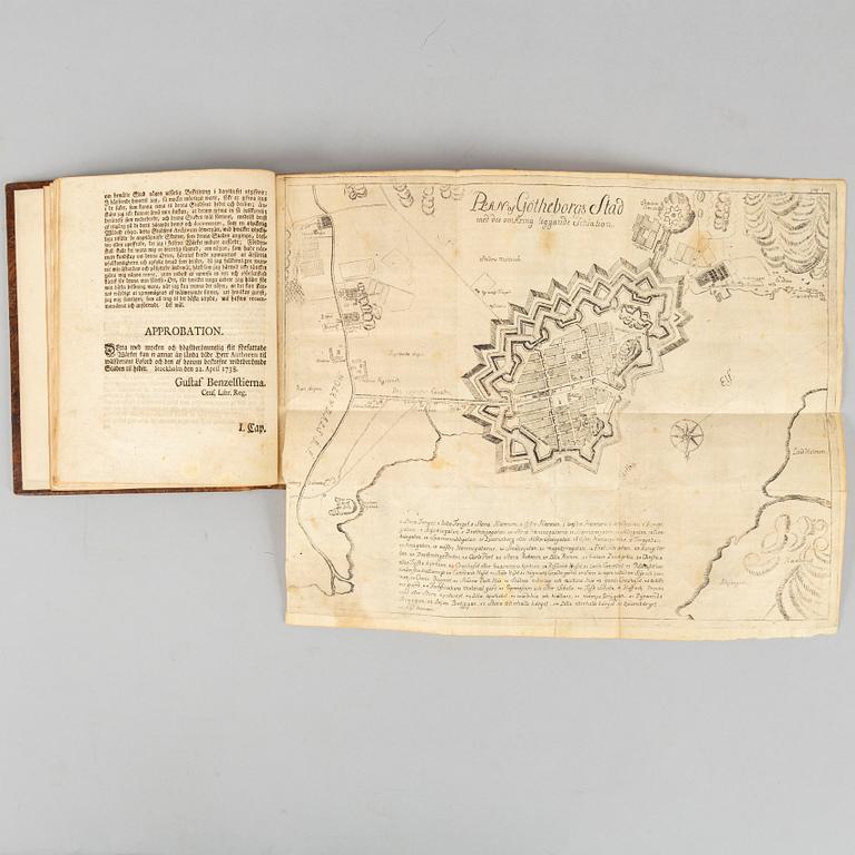 Gothenburg 1739, with engraved map and plates.