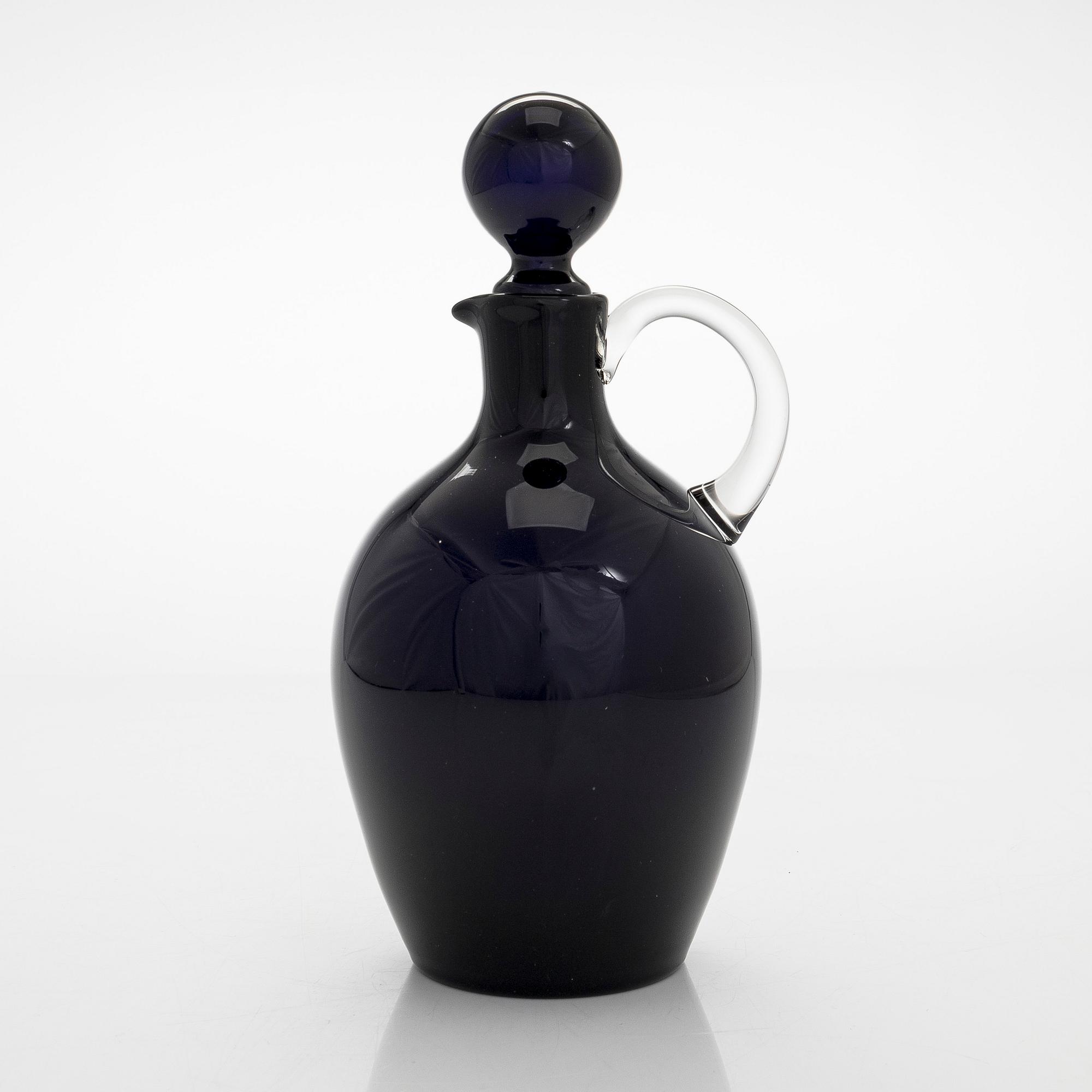 Saara Hopea, karaff med dricksglas, 19 st, modell 2501, Nuutajärvi Notsjö. Formgiven 1959.