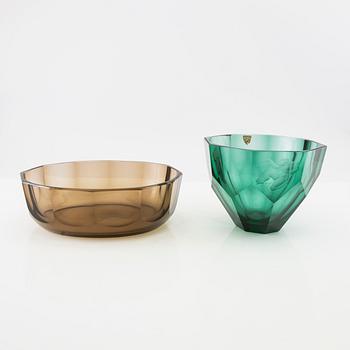 Simon Gate, two bowls Orrefors early 20th century.