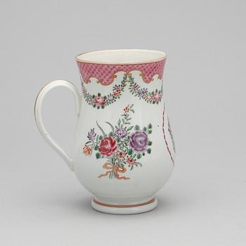 MUGG, porslin, möjligen Samson, Frankrike, 1800-talets slut.