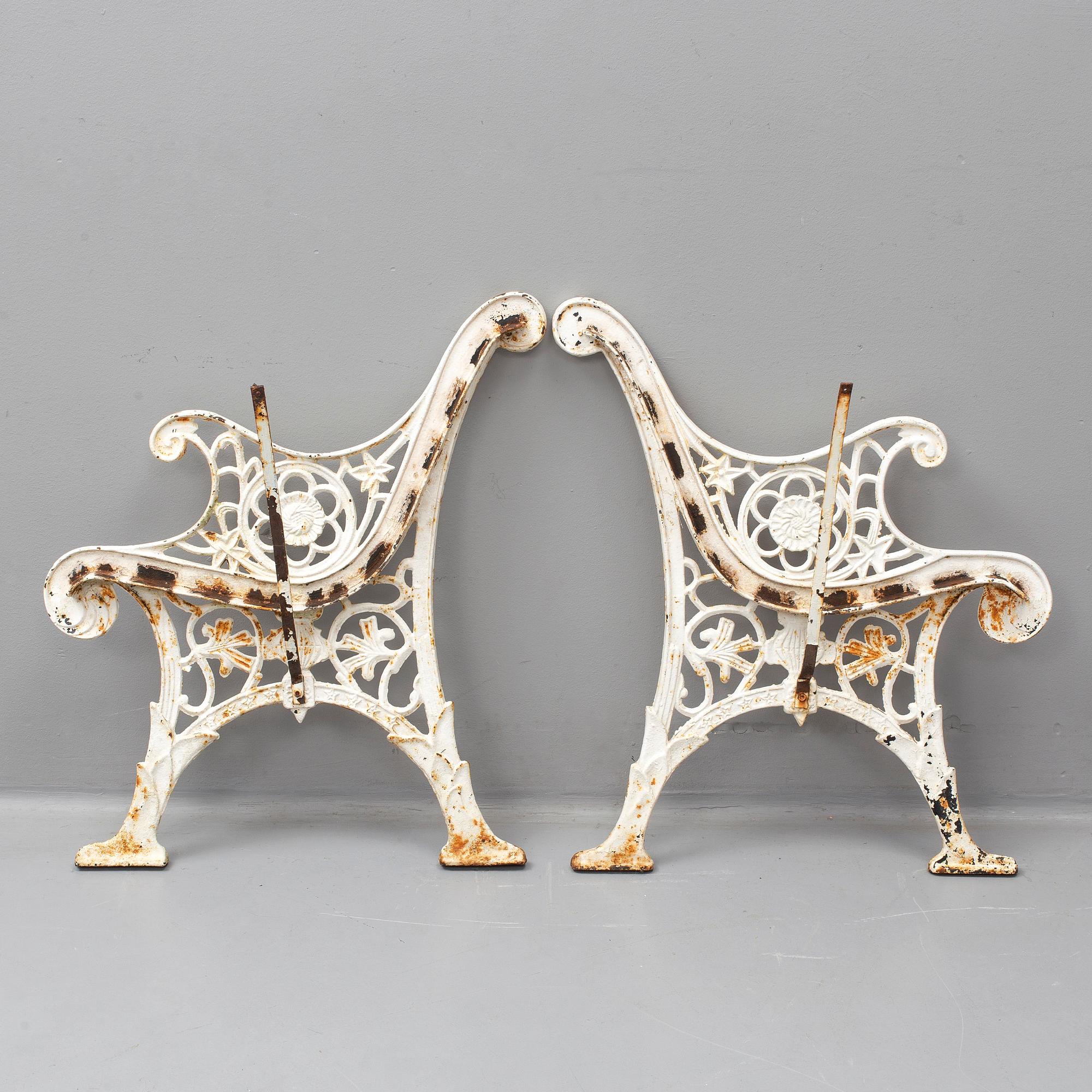 SOFFGAVLAR, gjutjärn, 1900-tal.