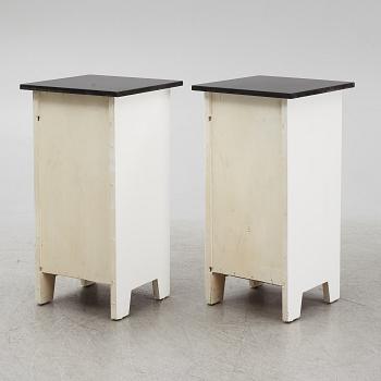 A pair of bedside tables, early 20th Century.