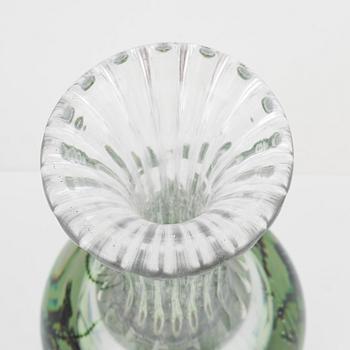 Edward Hald, a graal glass vase, Orrefors, Sweden, signed.