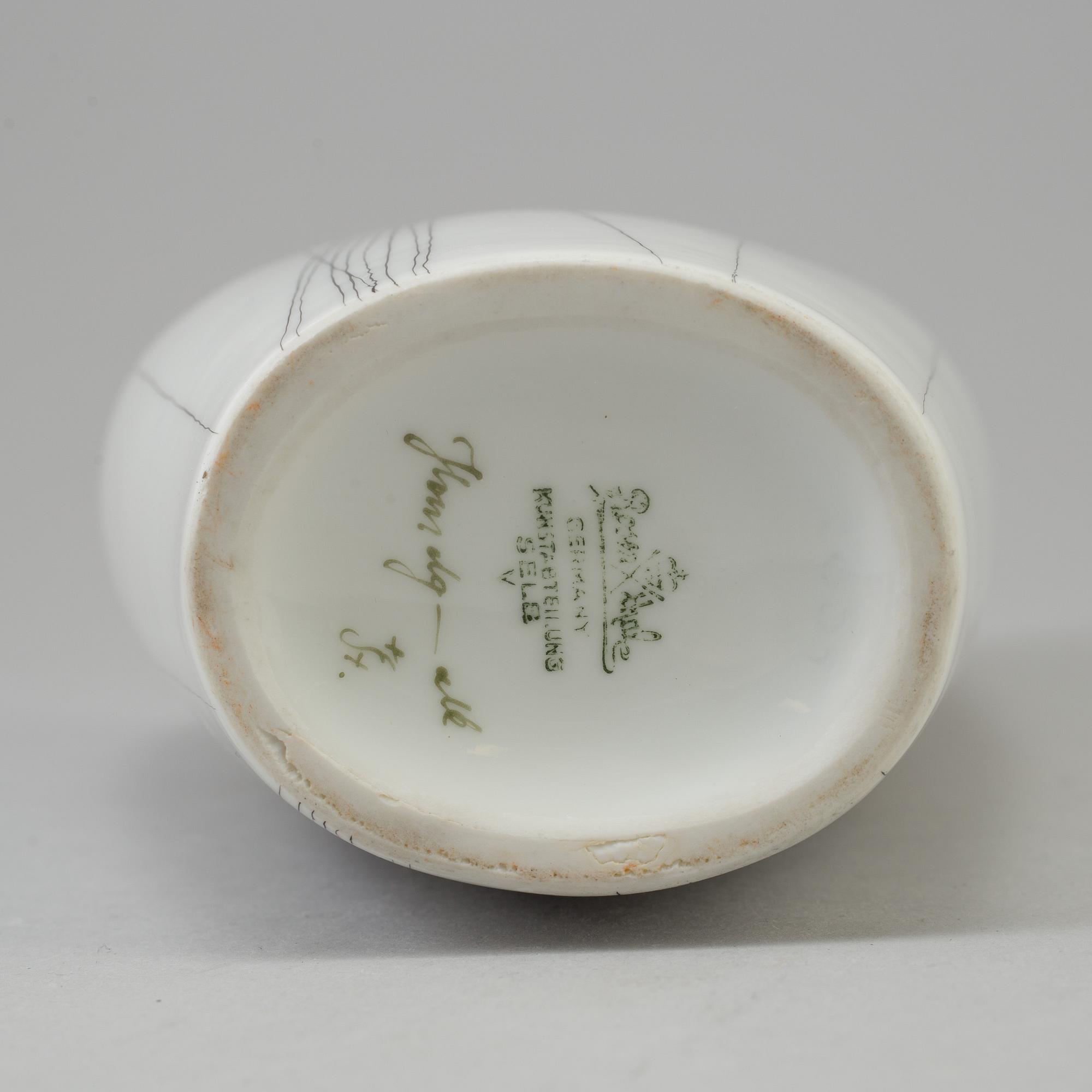 HANS STANGL, vas, porslin, Rosenthal, 1950/60-tal.