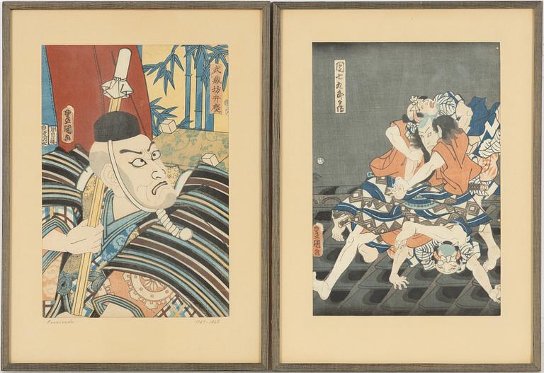 Utagawa Kunisada, Kabuki Actors.