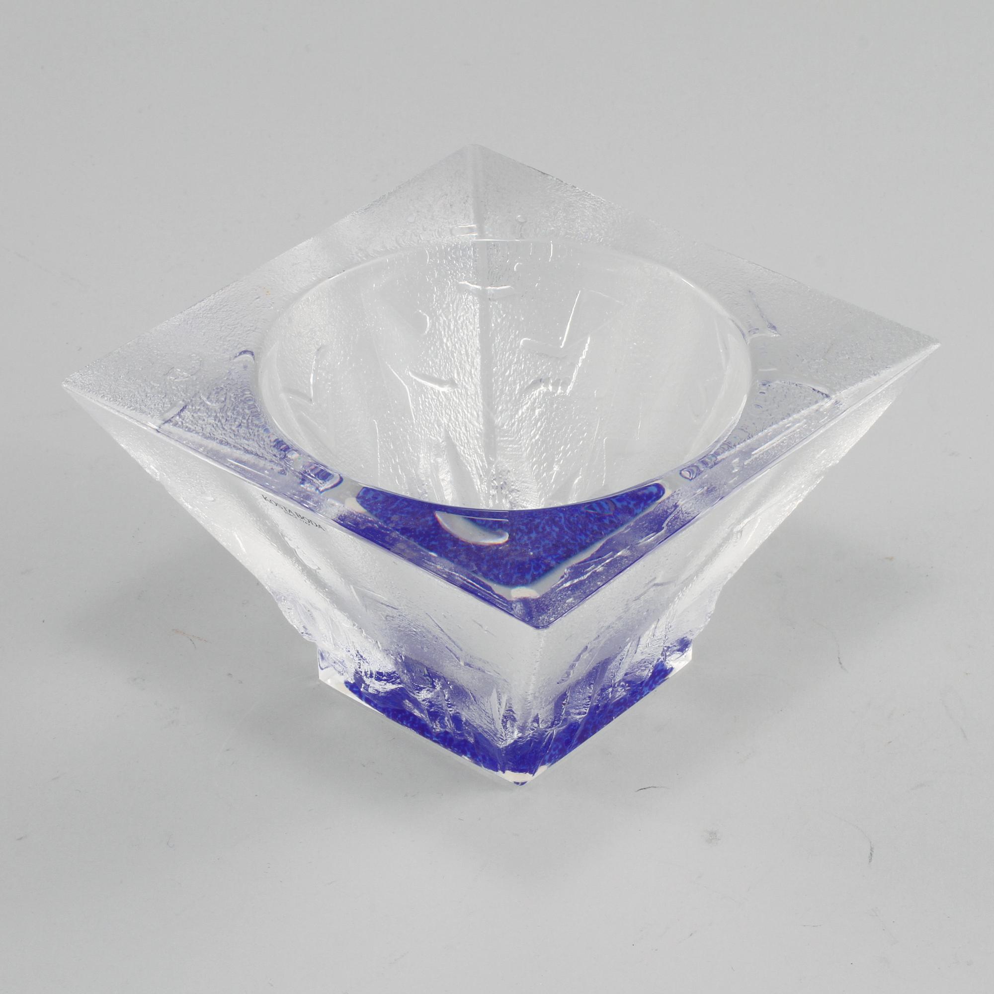 SKÅL, glas, Bertil Vallien, Kosta Boda, 1900-talets andra hälft.