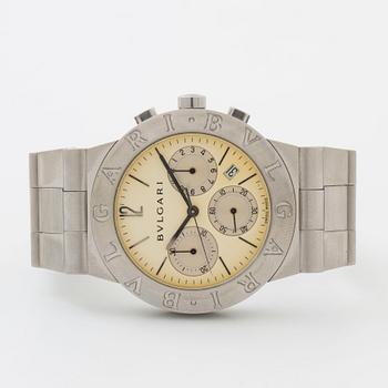 BVLGARI, chronograph, wristwatch 35 mm,