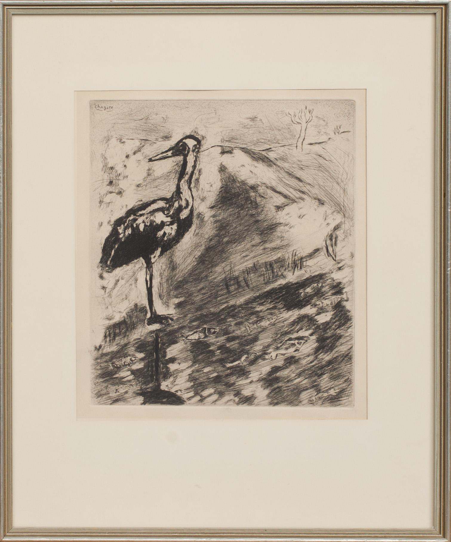 MARC CHAGALL, etsning, sign i plåten.