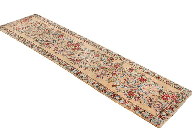 A Royal Keshan runner, c. 459 x 91 cm.