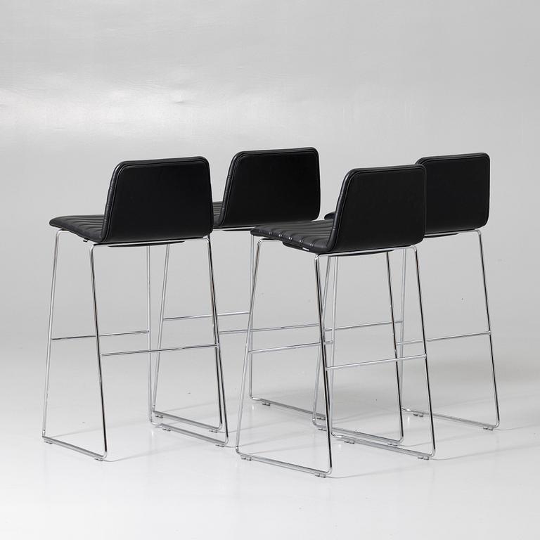Paul Leroy bar stools, 4, Paustian, Denmark.