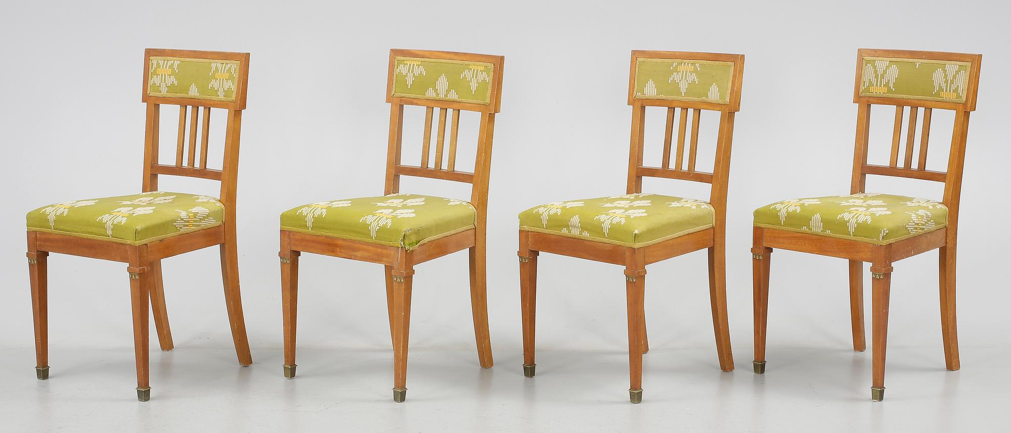 STOLAR, 4 st, empire, 1800-talets mitt.