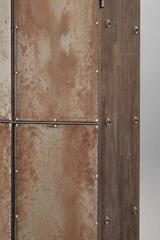 Jonas Bohlin, A Jonas Bohlin stained oak and patinated steel cabinet 'Slottsbacken', Källemo, Sweden circa 1987.