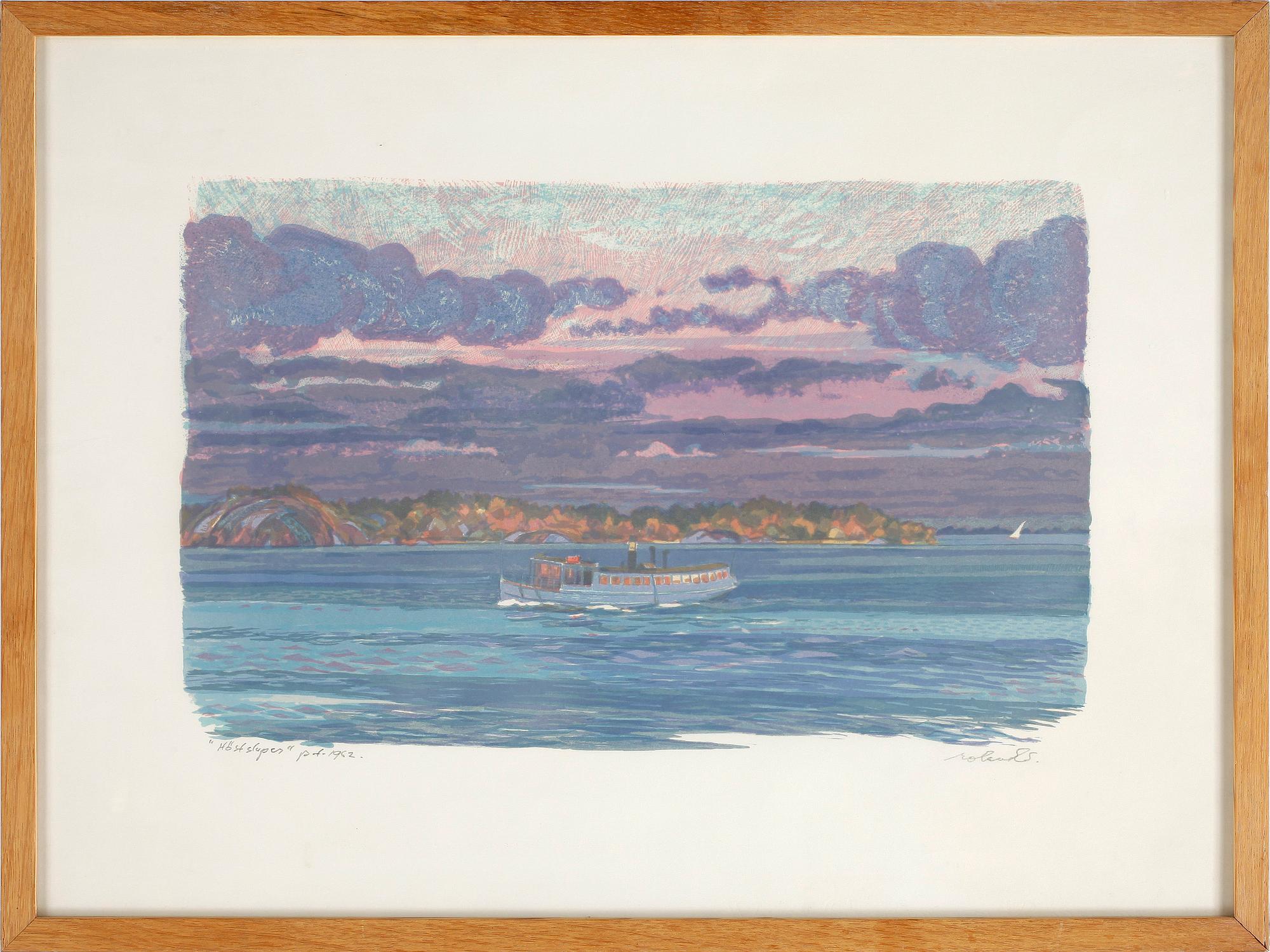 ROLAND SVENSSON, färglitografi, signerad PT.