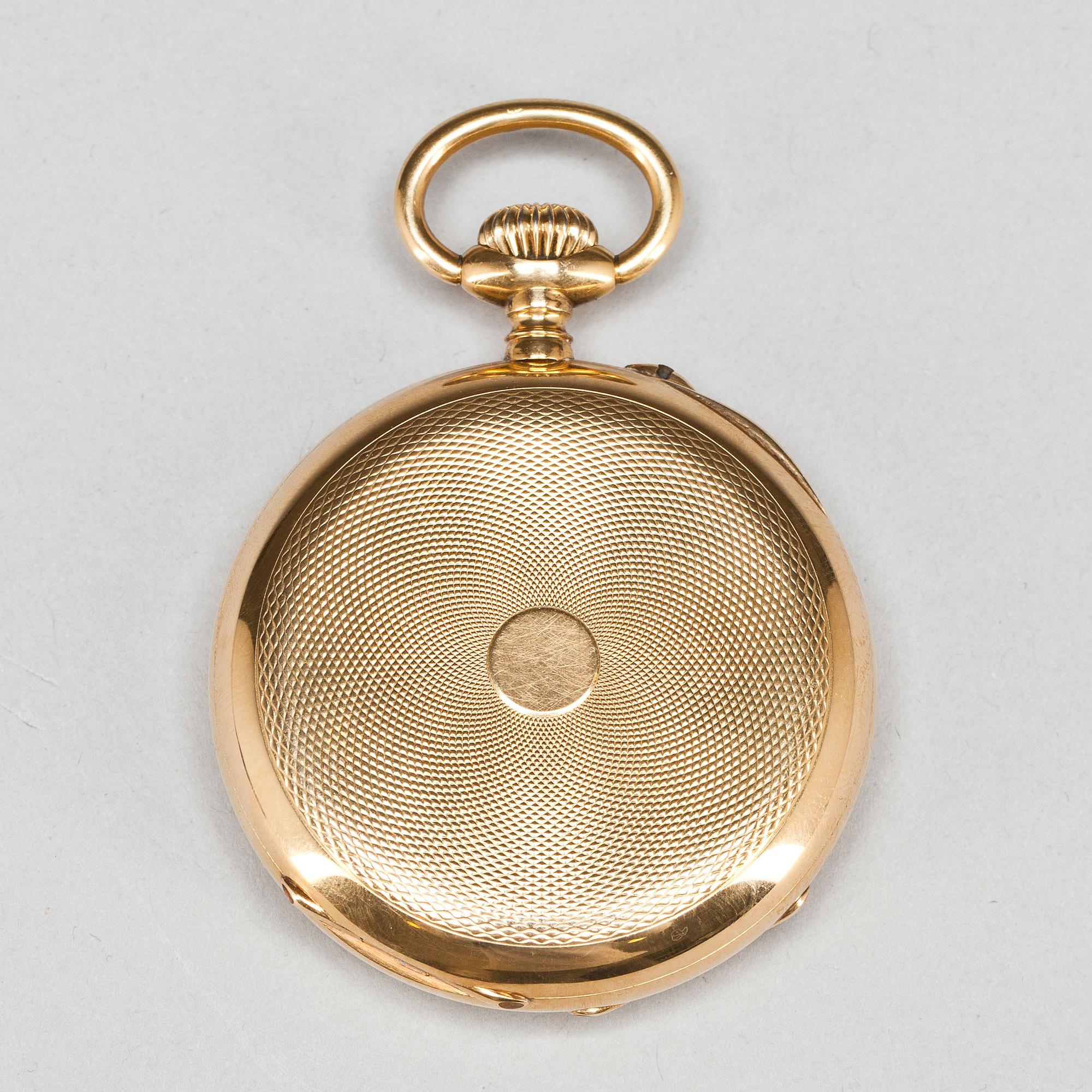 FICKUR, 18K guld, total vikt ca 85g.