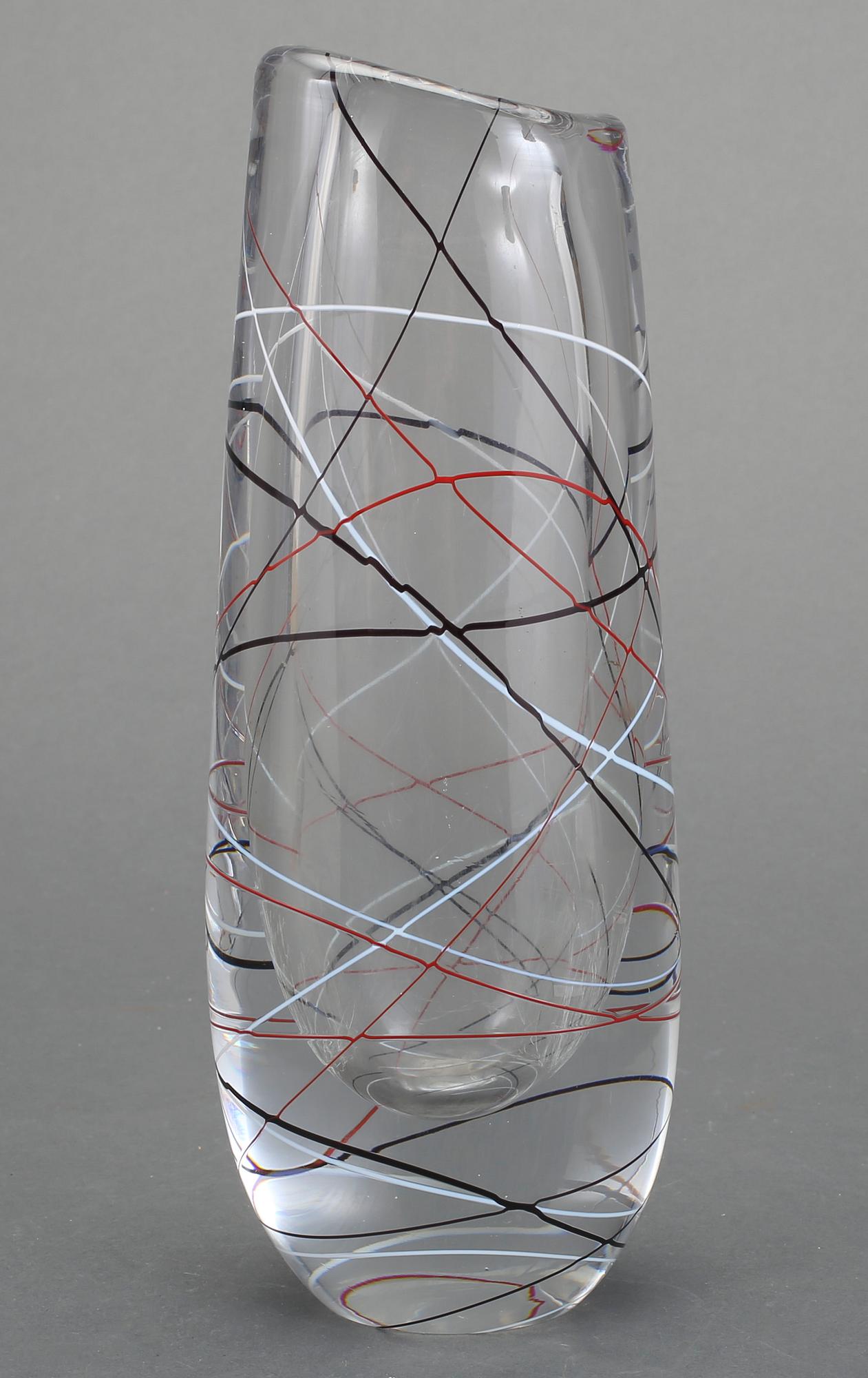 VAS, glas, Vicke Lindstrand, Kosta. Formgiven före 1954.