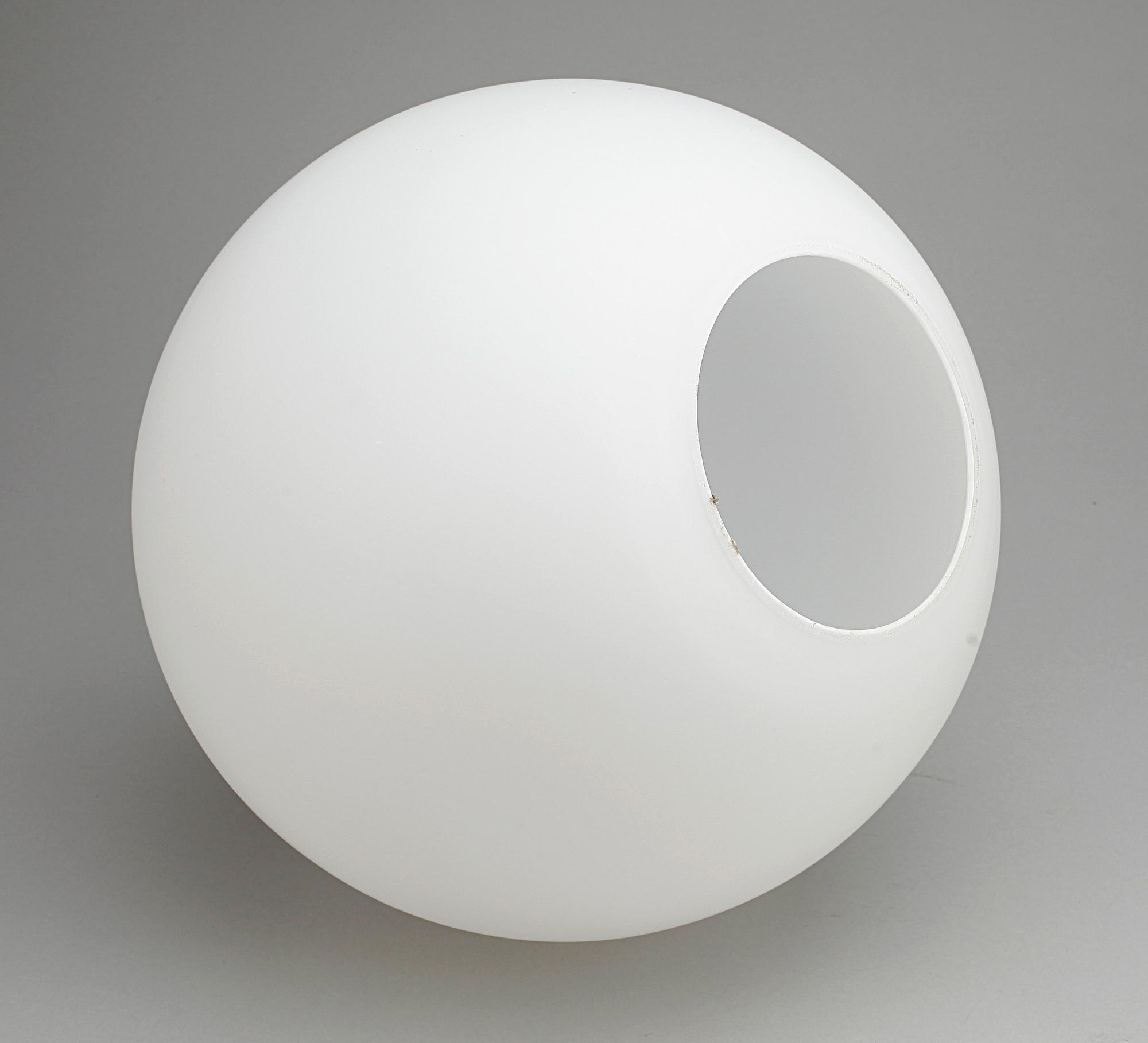 TAKLAMPA, glas, "Satellit", design Wilhelm Wohlert för Louis Poulsen. H 35, 1950-tal.